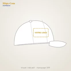 Casquette 5 panneaux personnalisée – visuel indicatif