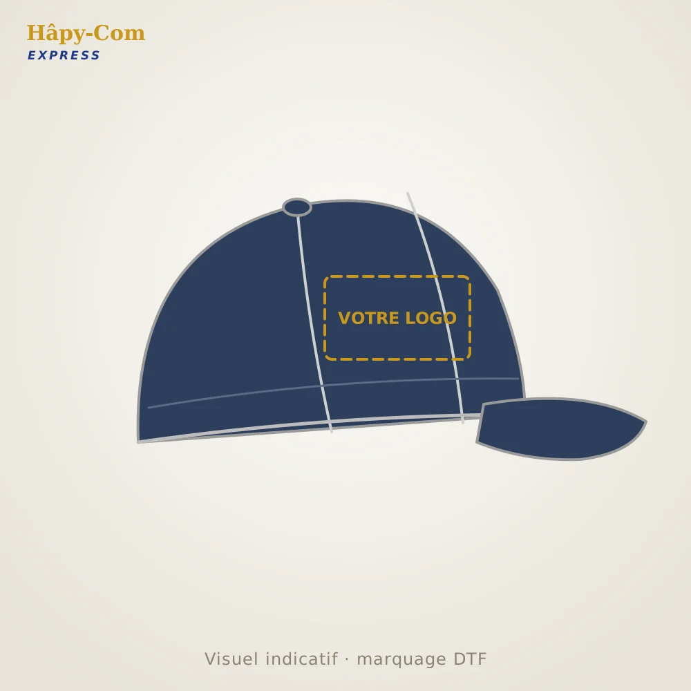 Casquette coton epais Casquette coton épais personnalisée – visuel indicatif