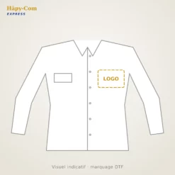 Chemise manches longues femme personnalisée – visuel indicatif