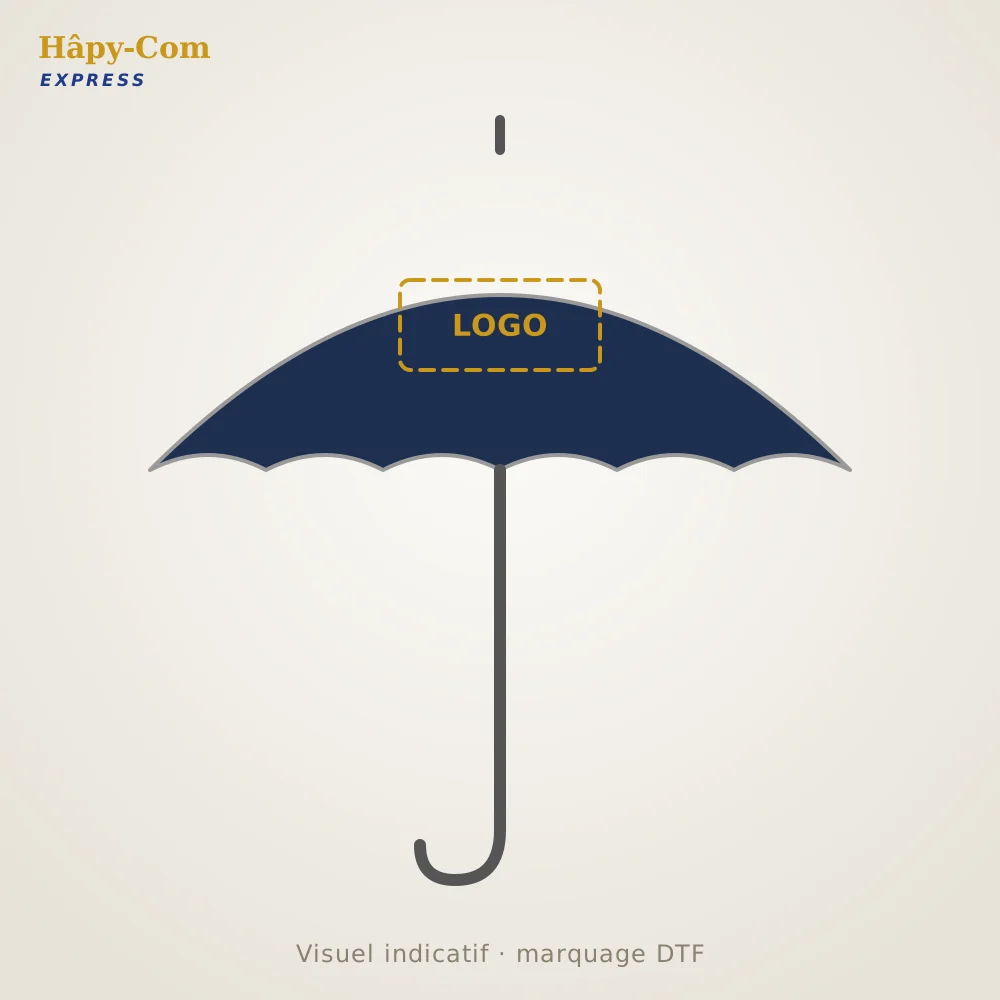 Parapluie canne Parapluie canne personnalisé – visuel indicatif