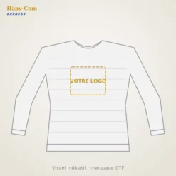 Pull femme personnalisé – visuel indicatif