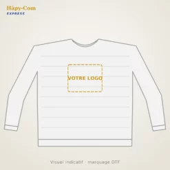 Pull homme personnalisé – visuel indicatif