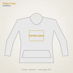 Sweat à capuche femme personnalisé – visuel indicatif