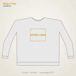 Sweat col rond personnalisé – visuel indicatif