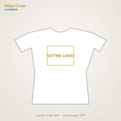 T-shirt manches courtes femme personnalisé – visuel indicatif
