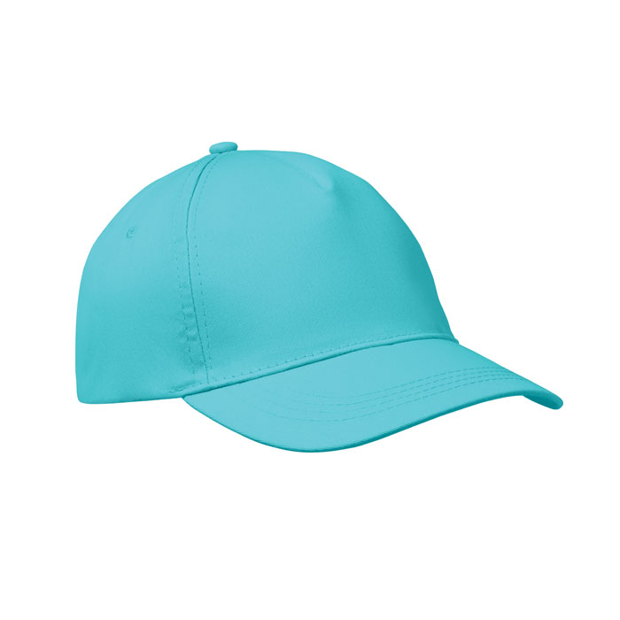 Casquette pleine personnalisée – Turquoise Casquette pleine personnalisée – Turquoise