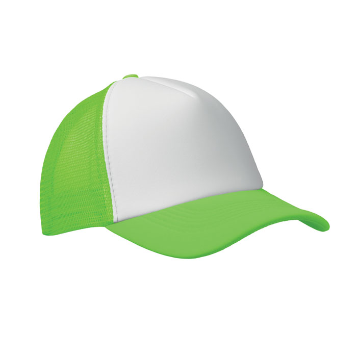 Casquette trucker personnalisée – Vert fluo Casquette trucker personnalisée – Vert fluo