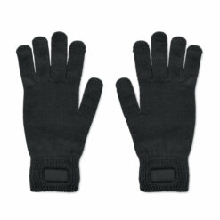 Gants tricotés personnalisés – Noir