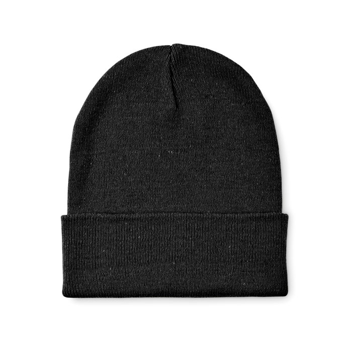 Bonnet à revers personnalisé – Noir Bonnet à revers personnalisé – Noir