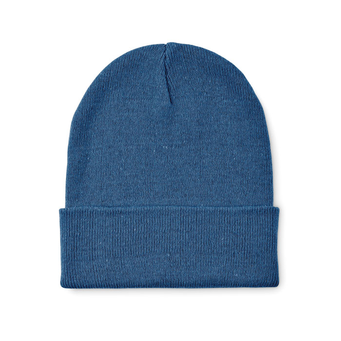 Bonnet à revers personnalisé – Bleu Bonnet à revers personnalisé – Bleu