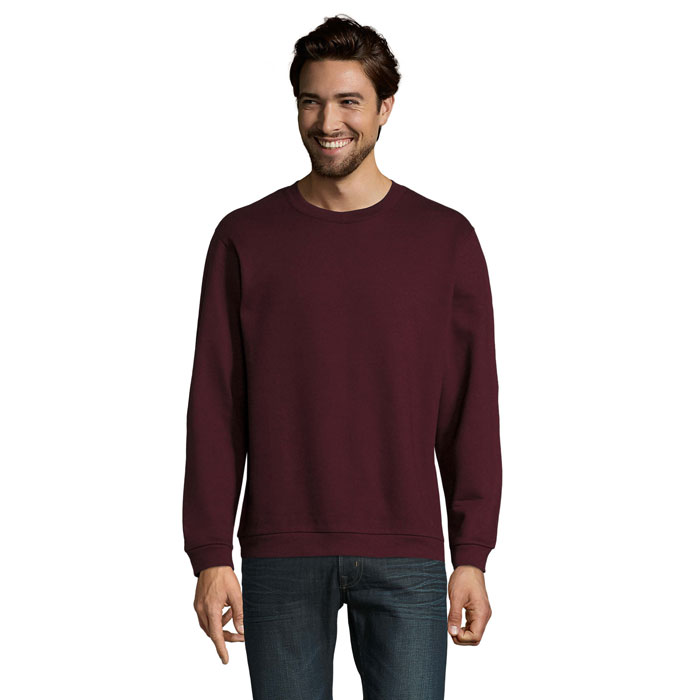 Sweat col rond sans capuche personnalisé – Sang de bœuf Sweat col rond sans capuche personnalisé – Sang de bœuf