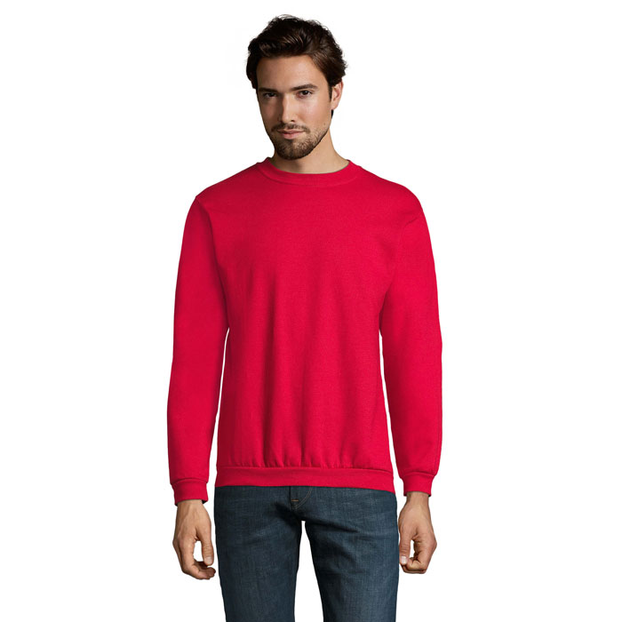 Sweat col rond sans capuche personnalisé – Rouge Sweat col rond sans capuche personnalisé – Rouge