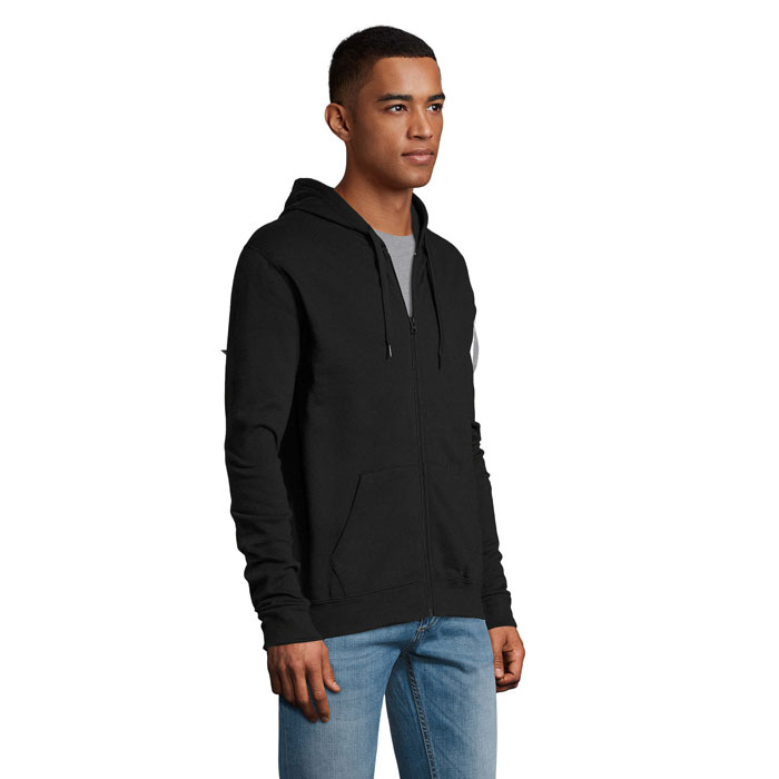 Sweat zippé à capuche personnalisé – vue 3 Sweat zippé à capuche personnalisé – vue 3