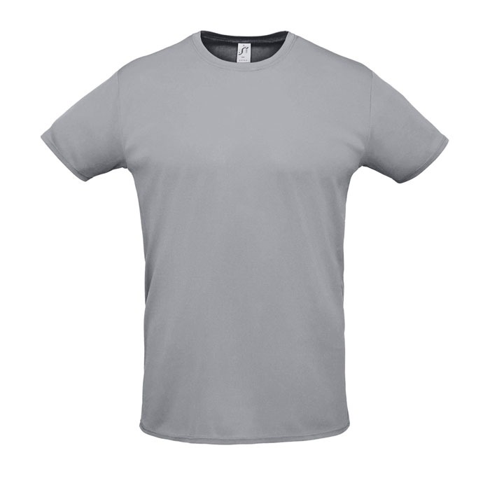 Tee-shirt de sport respirant personnalisé – Gris pur Tee-shirt de sport respirant personnalisé – Gris pur