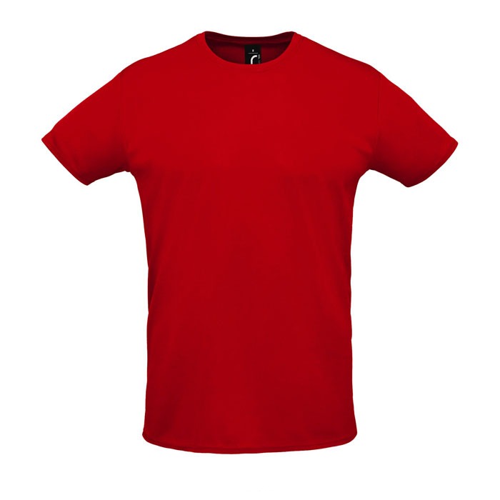 Tee-shirt de sport respirant personnalisé – Rouge Tee-shirt de sport respirant personnalisé – Rouge