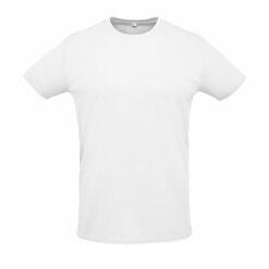 Tee-shirt de sport respirant personnalisé – Blanc