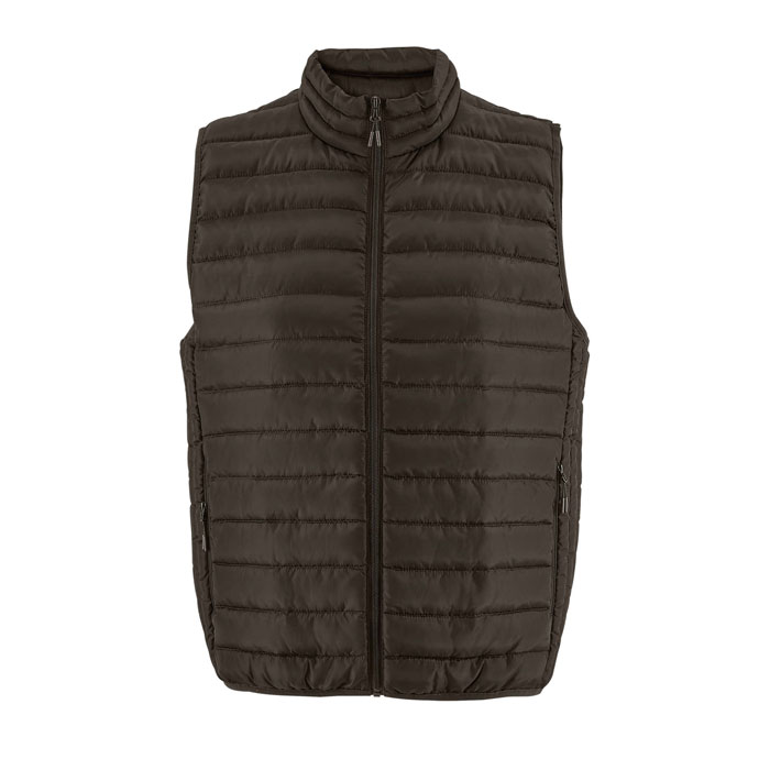 Bodywarmer léger personnalisé – Chocolat foncé Bodywarmer léger personnalisé – Chocolat foncé