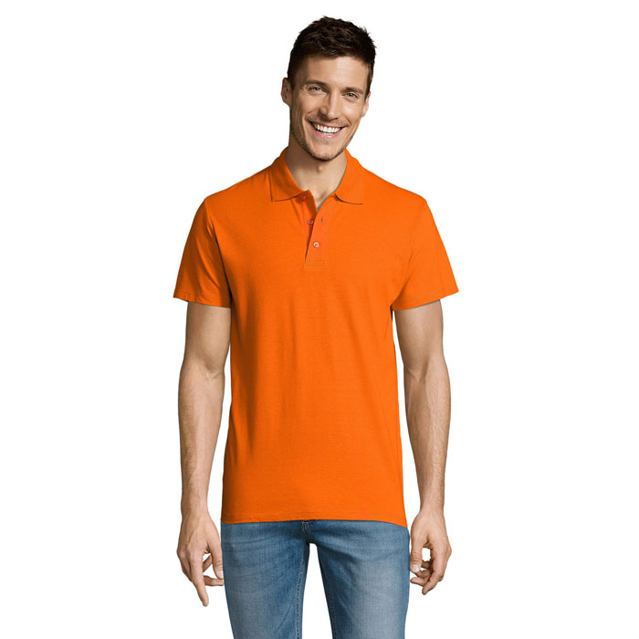 Polo manches courtes personnalisé – Orange Polo manches courtes personnalisé – Orange