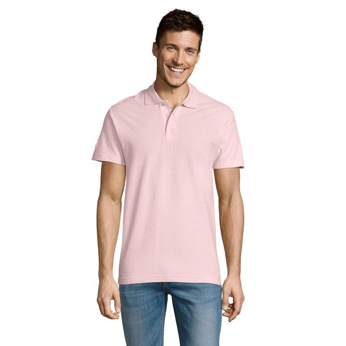 Polo manches courtes personnalisé – Rose Polo manches courtes personnalisé – Rose