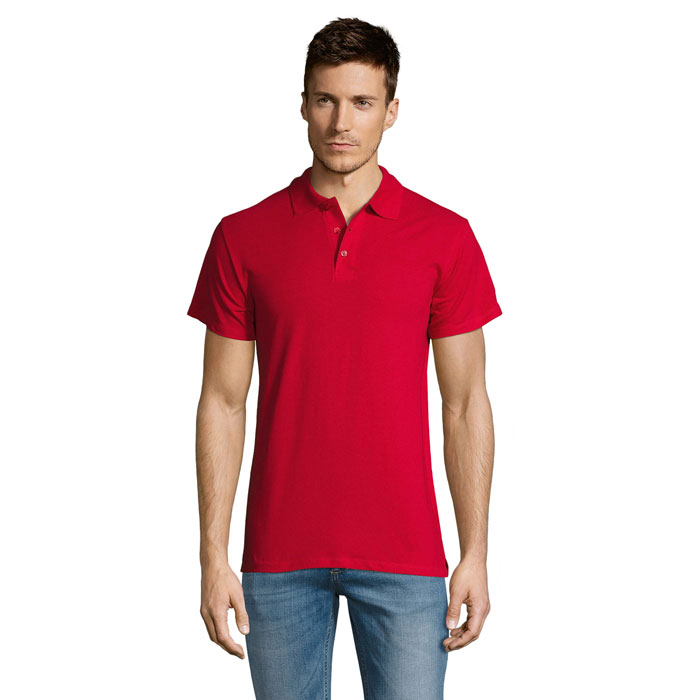 Polo manches courtes personnalisé – Rouge Polo manches courtes personnalisé – Rouge