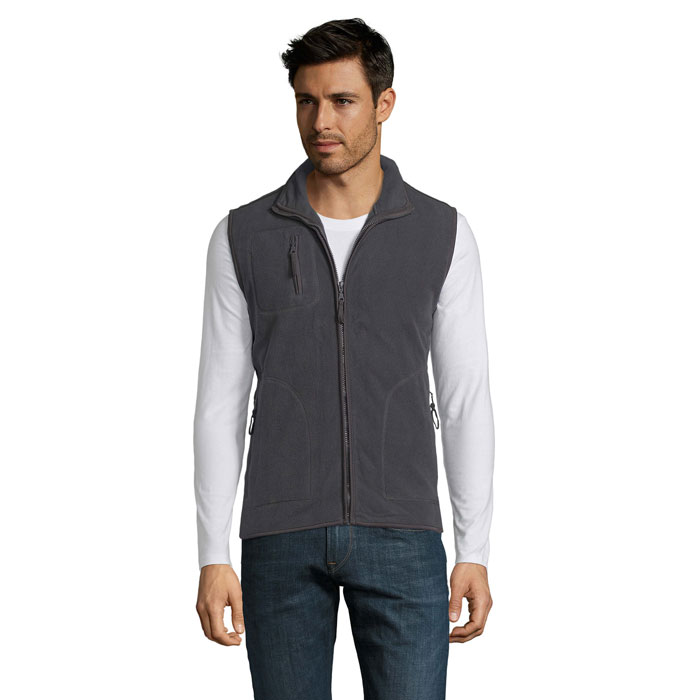 Gilet polaire sans manches personnalisé – Anthracite Gilet polaire sans manches personnalisé – Anthracite