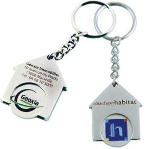 PORTE CLES JETON MAISON