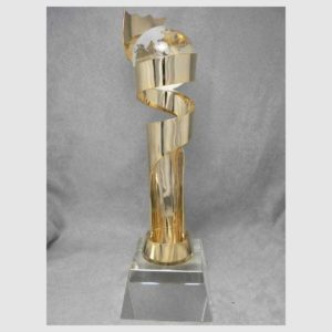TROPHÉE MÉTAL FLAMBEAU