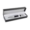 PARURE STYLO BILLE METAL+GOMME NOIR