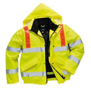 Blouson HV Bandes Reflexite Rouge