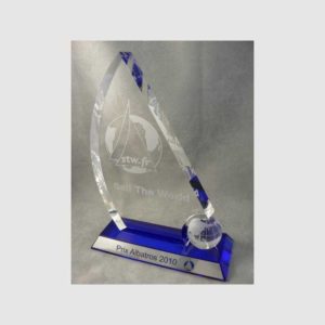 TROPHÉE VERRE SAIL GLOBE