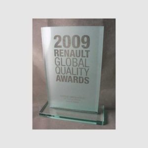 TROPHÉE VERRE RECTANGLE DÉPOLI