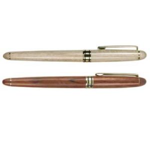STYLO ROLLER BOIS DORE