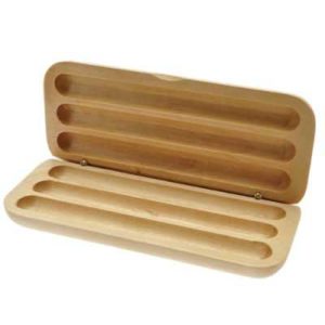 BOITE PARURE BOIS 3 STYLOS BOIS