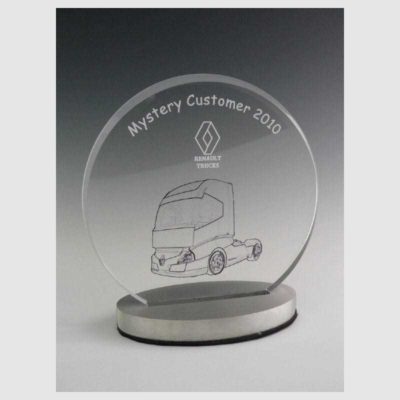 TROPHÉE PLEXIGLASS ROND 2011