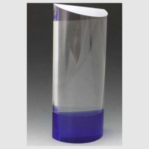 TROPHÉE VERRE BLEU 3001