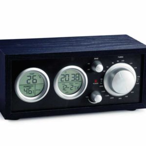 Radio de bureau avec horloge LCD