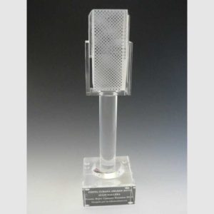 TROPHÉE VERRE MICRO CHANT