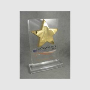 TROPHÉE PLEXIGLASS RECTANGLE ETOILE