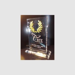 TROPHÉE PLEXIGLASS LAURIERS PALMES