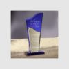 TROPHÉE PLEXIGLASS BLEU 1411