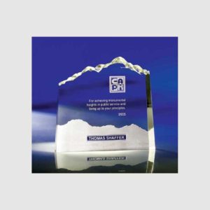 TROPHÉE VERRE MONTAGNE