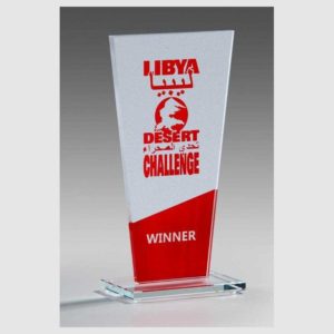 TROPHÉE VERRE DELTA ROUGE