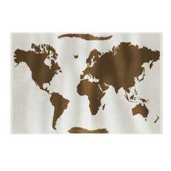 Drap de bain motif mappemonde