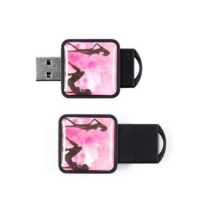 Clé USB carré rétractable