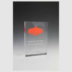 TROPHÉE BLOC PLEXIGLASS PM TOMBSTONE