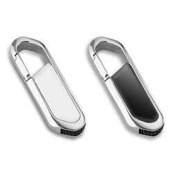 CLE USB METAL AVEC MOUSQUETON