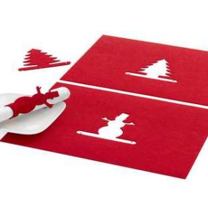 Sets de table avec ronds de serviette