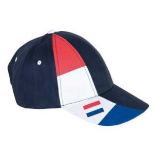 CASQUETTE SUPPORTER 6 PANNEAUX TRICOLORE