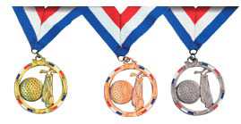 LES MEDAILLES - or,argent,bronze