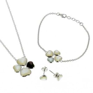 Ensemble fleur Boucle d'Oreille